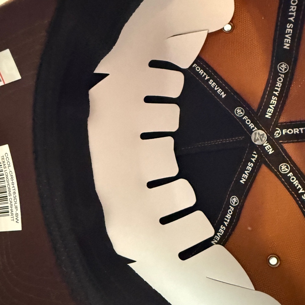 Carhartt Brown Cap with Orange Texas Longhorns 47 hitch cap - Picture 5 of 6